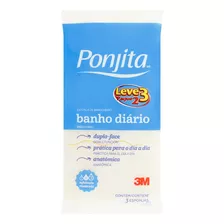 Esponja Para Banho Dupla Face Ponjita Leve 3 Pague 2 Unidades