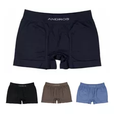 Pack X3 Andros Boxer Microfibra Hombre Sin Costura Art 5010