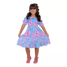 Vestido Ciganinha Infantil Menina Moda Blogueirinha Festa