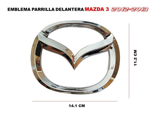 Emblema Para Parrilla Mazda 3 2012-2013 Foto 3