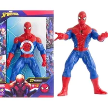 Boneco Homem Aranha Marvel 20 Frases Original Licenciado 