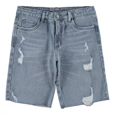 Bermuda Jeans Menino Destroyed Conforto Malwee Kids