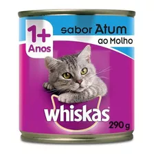  Ração Umida Whiskas Lata Gatos Adultos Sabor Atum Ao Molho