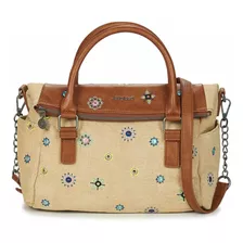 Bolsa Desigual Mujer Beige Casual