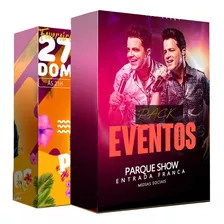 Pacote De Artes Pack Eventos Editáveis Psd Redes Sociais