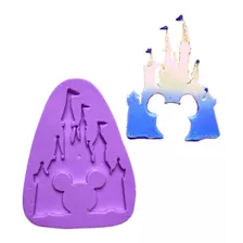 Ce723 Molde De Silicone Castelo Disney Artesanato 