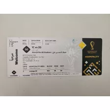 Ticket Entrada Coleccion Mundial Qatar Argentina . Australia