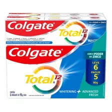 Creme Dental Colgate Total 12 Whitening E Advanced Fresh, Le