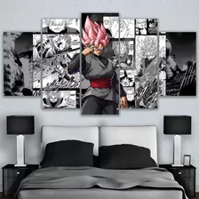 5 Cuadros Canvas Goku Black Dragon Ball Super Manga Arte