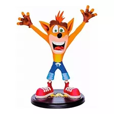 Crash Bandicoot Estatua Pintada De Pvc Marron / Rojo / Blanc