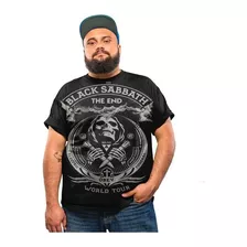 Camiseta Plus Size Banda De Rock Black Music 