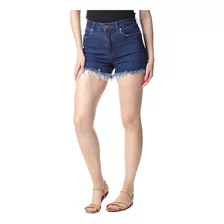 Shorts Wrangler Jeans Com Bolso Feminino Costura Reforçada