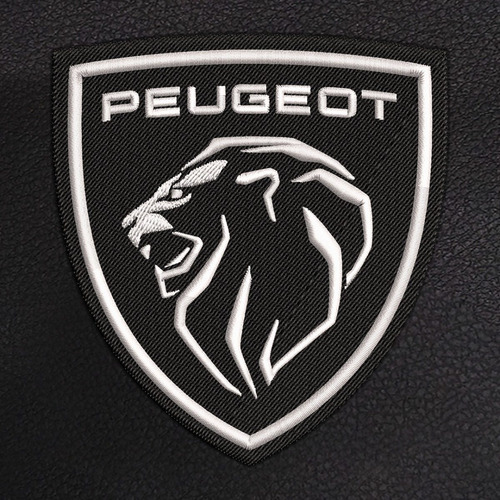 Bolsa  De Basura Para Carro Peugeot  Logo Blanco Con Negro Foto 3