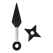 Kit Naruto Kunai 25cm + Shuriken 10cm - K282