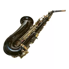 Saxofone Alto Fontai Laqueado Com Chaves Niqueladas 