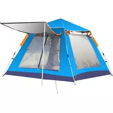 Barraca De Camping Acampamento 4/5 Pessoas Joyfox Ba-201 Azul