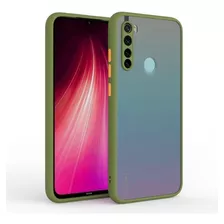 Case Funda Mate Antishock Para Xiaomi Redmi Note 8 - Oliva