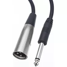 Cable De Audio Xlr Macho De 3 Pines A Macho Mono De 1/4 , Ca