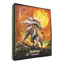 Álbum Fichário Pokémon - Pasta Porta 180 Cards Solgaleo