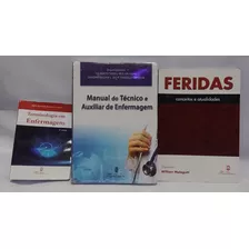 Livro Manual Do Técnico E Auxiliar De Enfermagem+2 Livros