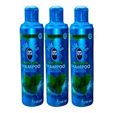 3 Shampoo Anti Caspas 3 Em 1 Barba Cabelo E Bigode Masculino