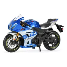 Miniatura Moto Suzuki Ecstar Gsx R1000 Srad Azul Escala 1/12