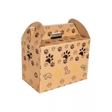 Caja Transportadora Cartón Para Gatos Perros Conejos 