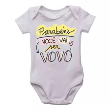 Body Infantil Parabéns Você Vai Ser Vovó Bodi Bori Bebê