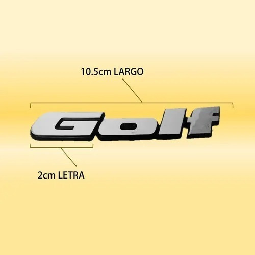 Emblema Cromado Tapa Baul Golf 1995/1999 Foto 2