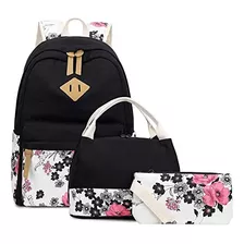 Abshoo Mochilas Florales De Lona Para Niñas Adolescentes Moc