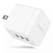 Cargador Philips Usb De Pared, Paquete De 1