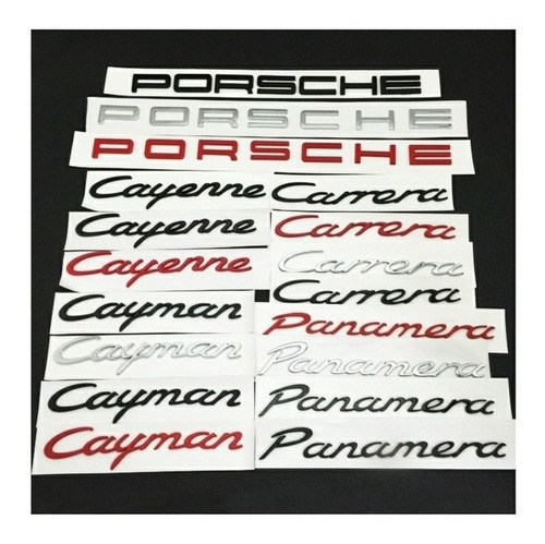 Emblema Turbo Autoadherible Porsche Cayenne Cromado