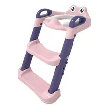 Asiento Entrenador De Inodoro Para Niños Y Niñas Color Rosa/ojitos