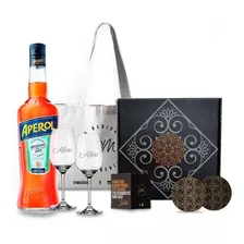 Experiencia Aperol + 2 Copas Vidrio Personalizadas P/ Regalo