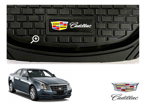 Tapetes 3d Logo Cadillac + Cubre Volante Cts 2008 A 2013 Foto 7