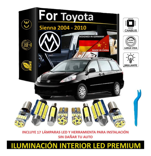 Kit Iluminacin Interior Premium Toyota Sienna 2004 A 2010 Foto 2