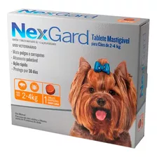 Antipulgas E Carrapatos Nexgard Cães De 2 A 4kg C/1 Tablets