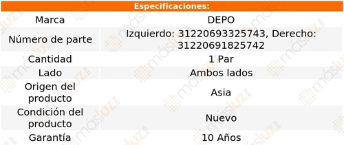 Kit Faros Delanteros Mercedes-benz Clk320 98/03 Depo Foto 4