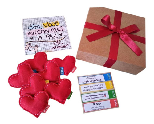 Presente Surpresa Dia Dos Namorados 15 Corações C/mensagem