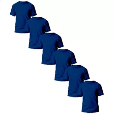 Kit 6 Camisetas Plus Size Masculina 100% Algodão Lisa Veronz
