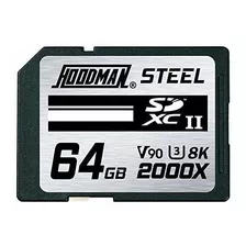 Tarjeta De Memoria Hoodman 64gb Steel 2000x Sdxc Uhs-ii.