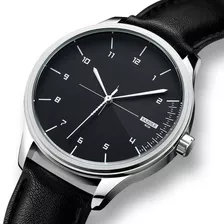 Reloj Para Hombre De Numero Casual Fashion Negro 