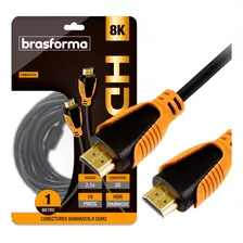 Cabo Hdmi 1 Metro 2.0 4k 6k 8k Para Tv Video Game 19 Pinos