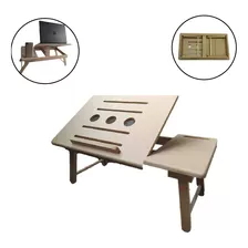 Mesa De Cama Para Portátil Niveles Graduar Retráctil + Envio