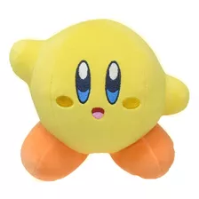 Peluche Kirby Amarillo Keeby Bordados 15cm Suave Nintendo 