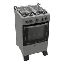 Cocina Punktal Pk-6617 Combinada 4 Hornallas Inox