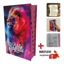 Biblia Sagrada Capa Dura Fé Flores Colorido Letra Grande Hiper Gigante Jovem Harpa Ferreira Almeida Indice Lateral Feminina Jovem Palavras De Jesus Evangélica Promessas Luxo Aba Letra Grande Fé