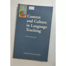 Livro Context And Culture In Language Teaching