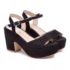 Sandalia Mujer Plataforma 100% Cuero Nuevo Tallon