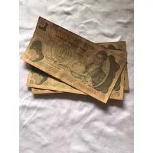 3 Billetes Antiguos De Colombia De 20 Pesos Oro 1983